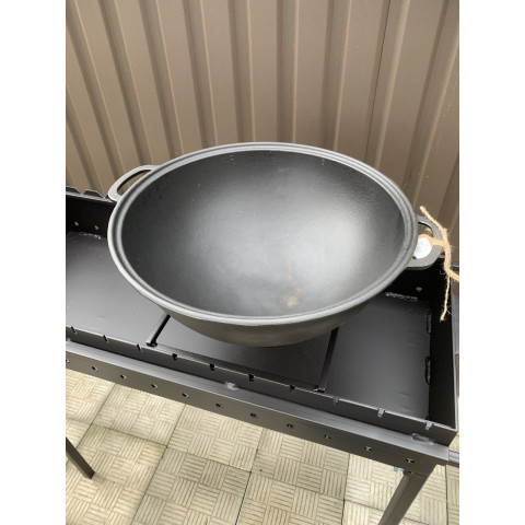 Казан чавунний 12 л WOK IronWok Grill з кришкою-сковородою гриль